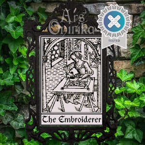 El Bordador - Patrón de Punto de Cruz Medieval - Blackwork y Bordado Vintage - Pattern Keeper - Descarga instantánea en PDF