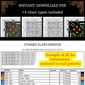 Lilith Gamer Cross Stitch Pattern (PDF) - Diablo Videogame - One Page Chart image 2