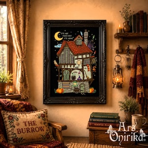 The Burrow Cross Stitch Pattern – Weasley Magic Embroidery (PDF) - One Page Chart