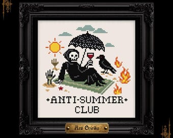 Anti Summer Club Korsstygnsmönster - Liemannen (PDF) - Broderipyssel, Present till hantverkare
