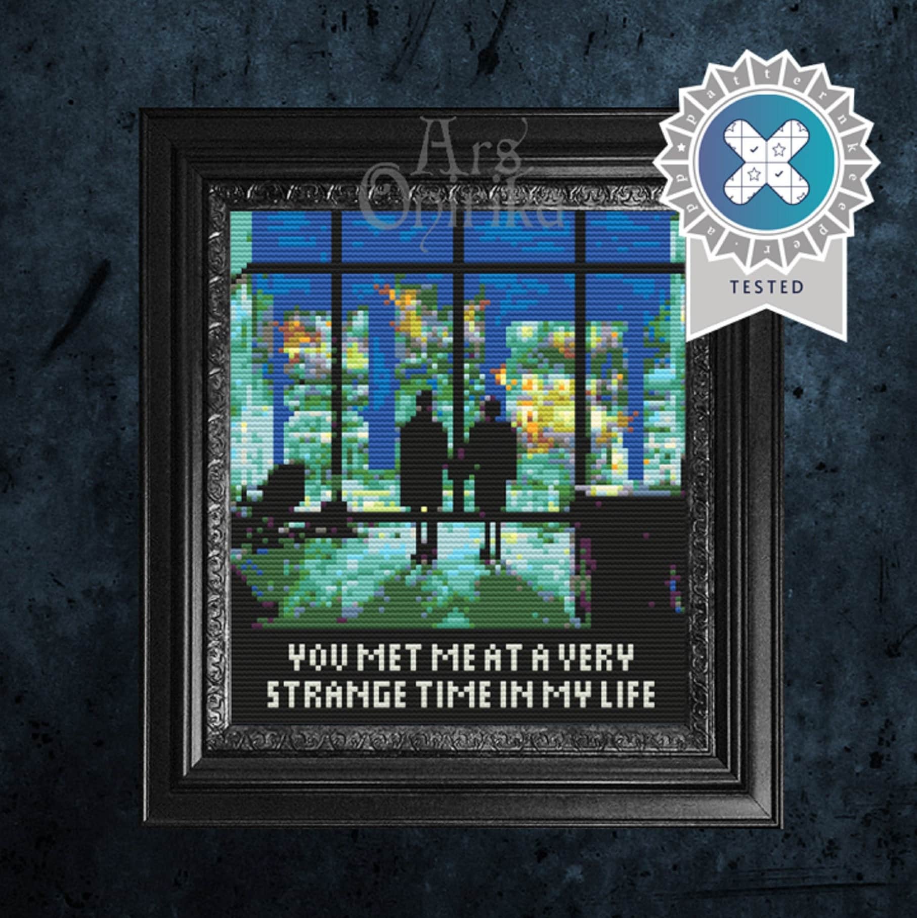 Fight Club Cross Stitch Pattern - Movie Quote Embroidery - Pixel Art Stitch - Pattern Keeper - PDF Instant Download