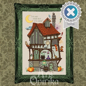 The Burrow Cross Stitch Pattern - Weasley Cottage Cross Stitch – Fantasy Home – Fairytale Embroidery – PDF Instant Download – Pattern Keeper