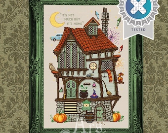 The Burrow Cross Stitch Pattern - Weasley Cottage Cross Stitch – Fantasy Home – Fairytale Embroidery – PDF Instant Download – Pattern Keeper