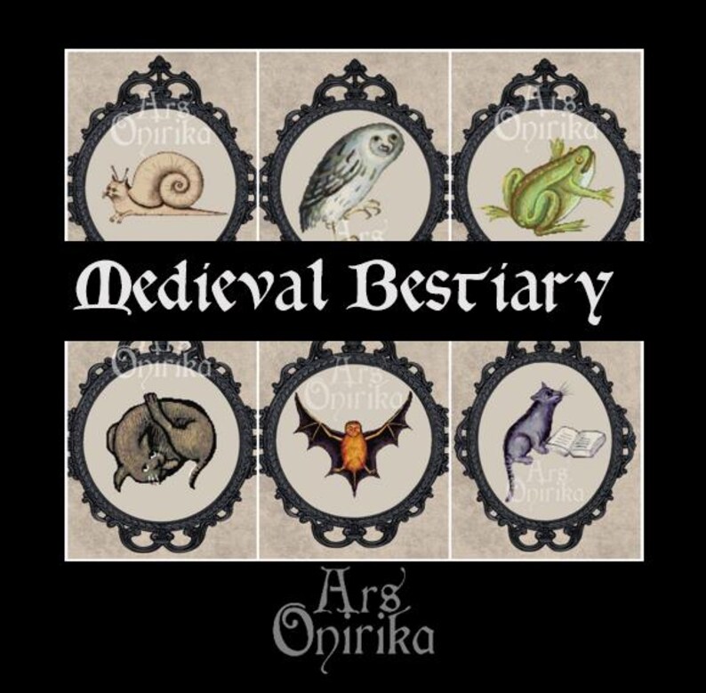 Medieval Bestiary Bundle – 6 Cross Stitch Patterns (PDF) - Etsy