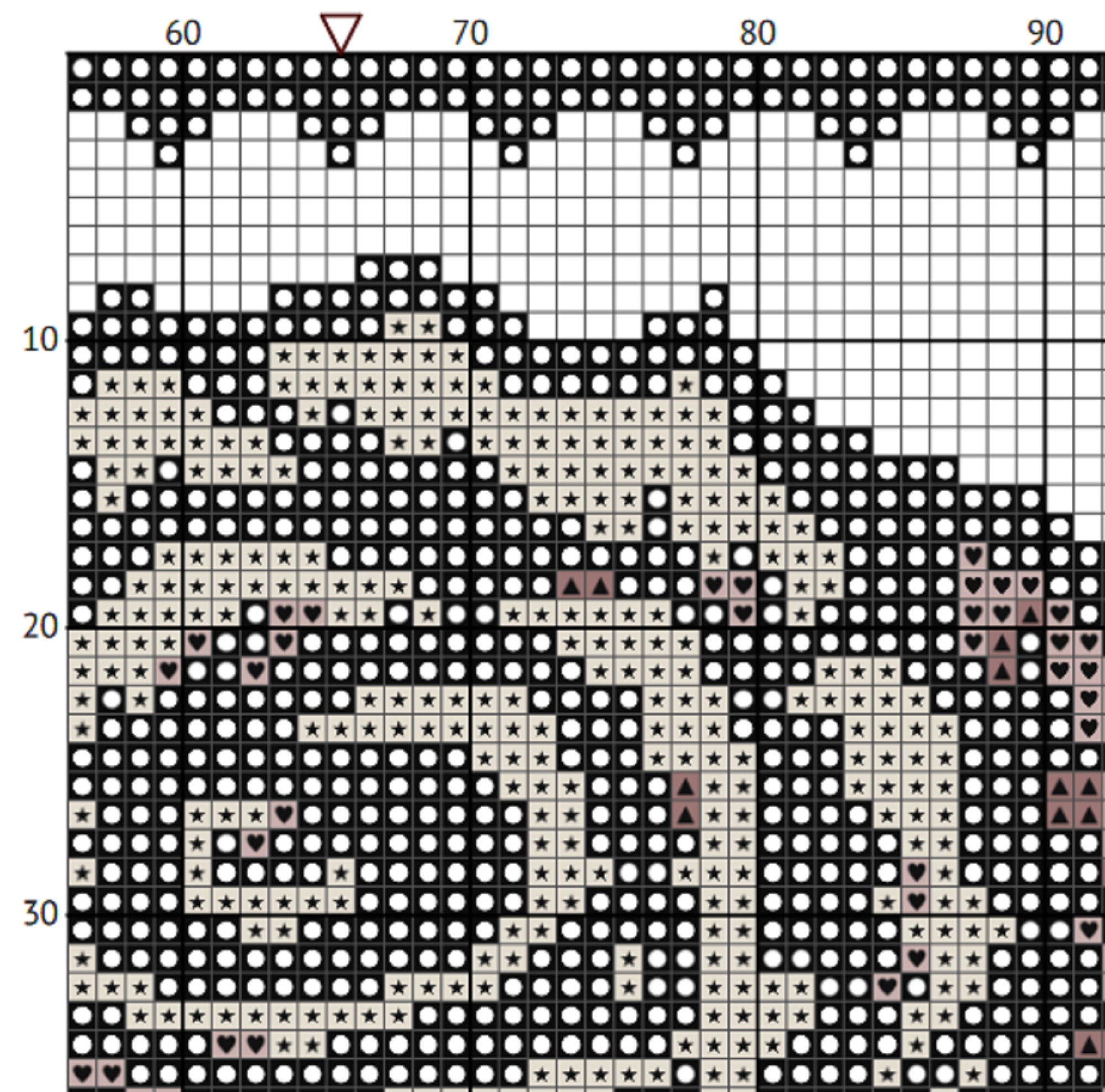 Medieval Rose Cross Stitch Pattern Ancient Design Pattern Keeper ...