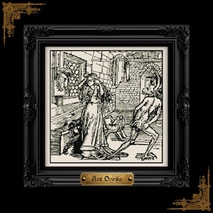 The Devil's Joke Cross Stitch Pattern (PDF) – Medieval One Page Chart