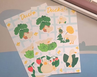 Cute Ducks - Sticker Sheet