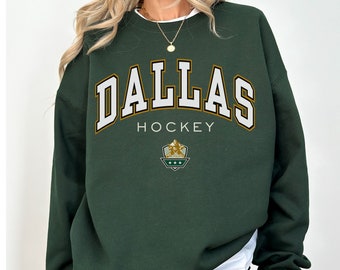 Vintage 90s Dallas Stars Hockey Embroidered Sweatshirt Size XL 