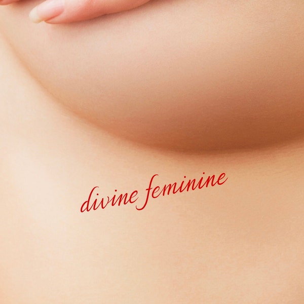 Divine Feminine Temporary Tattoo