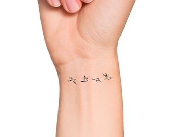 Tiny Birds Temporary Tattoo