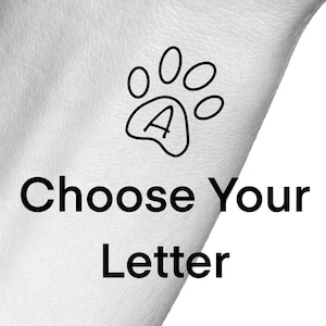 Custom Paw Print Temporary Tattoo / custom dog tattoo