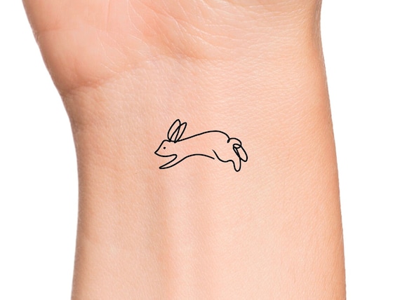 Sticker Rabbit. Tattoo design - PIXERS.CO.NZ