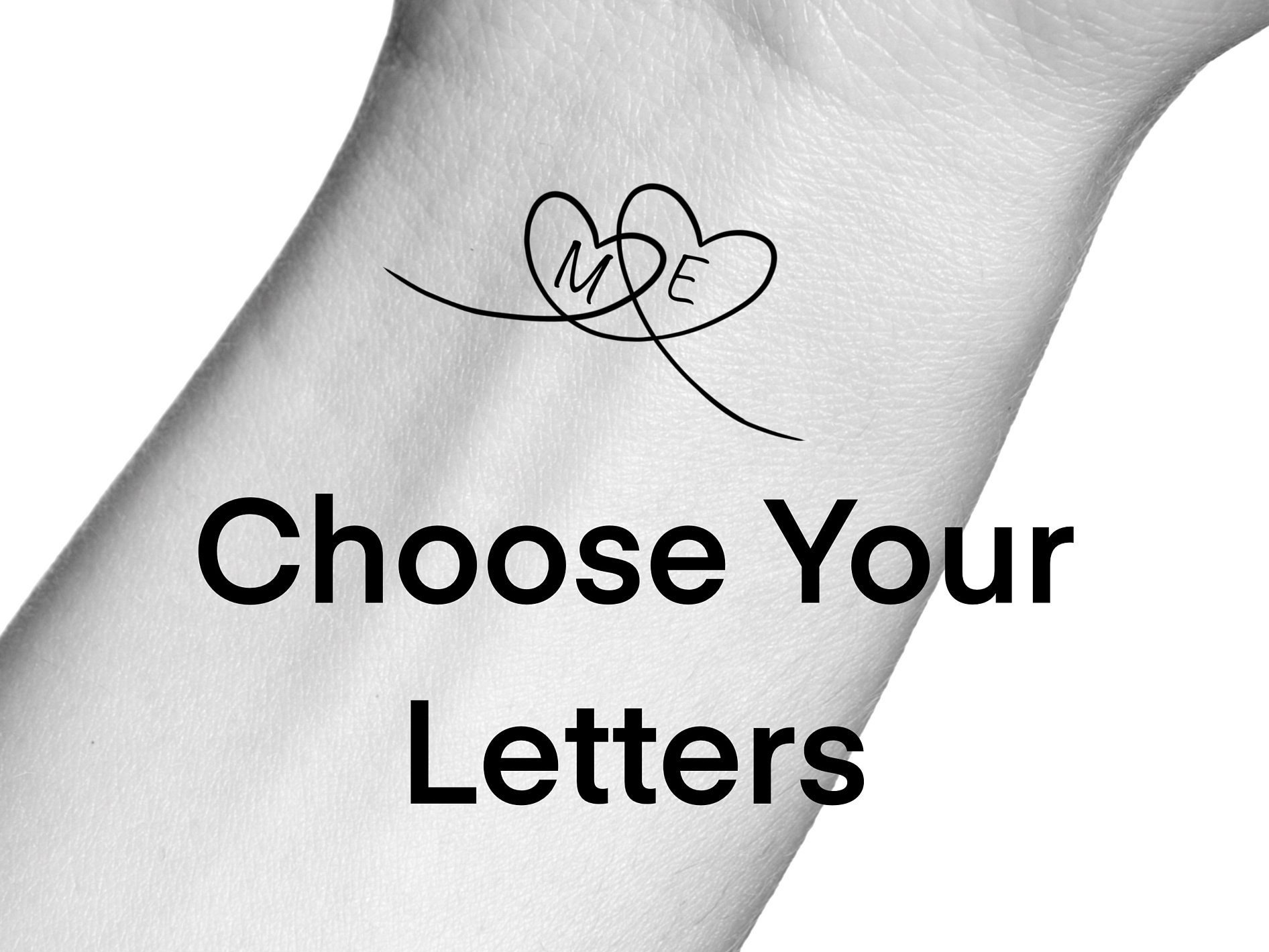 Monogram Y and Z, Initial Y and Z, Alphabet Temporary Tattoos | Zazzle