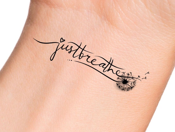 54 Elegant Just Breathe Tattoos On Wrist  Tattoo Designs  TattoosBagcom