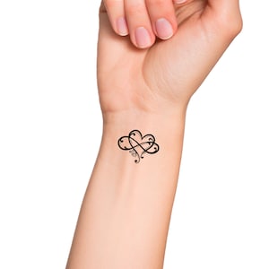 Infinity Heart Temporary Tattoo image 2