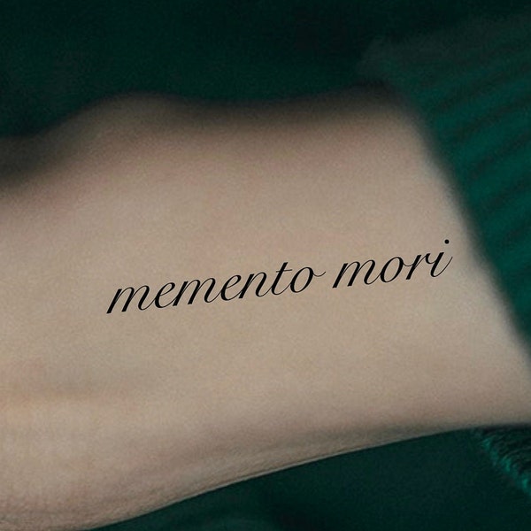 Memento Mori Temporary Tattoo