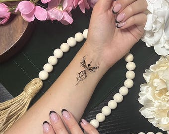 Phoenix Temporary Tattoo