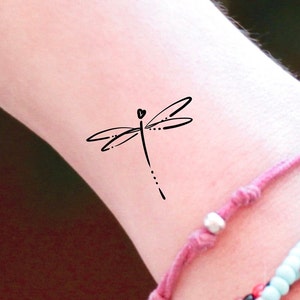 Small Dragonfly Temporary Tattoo