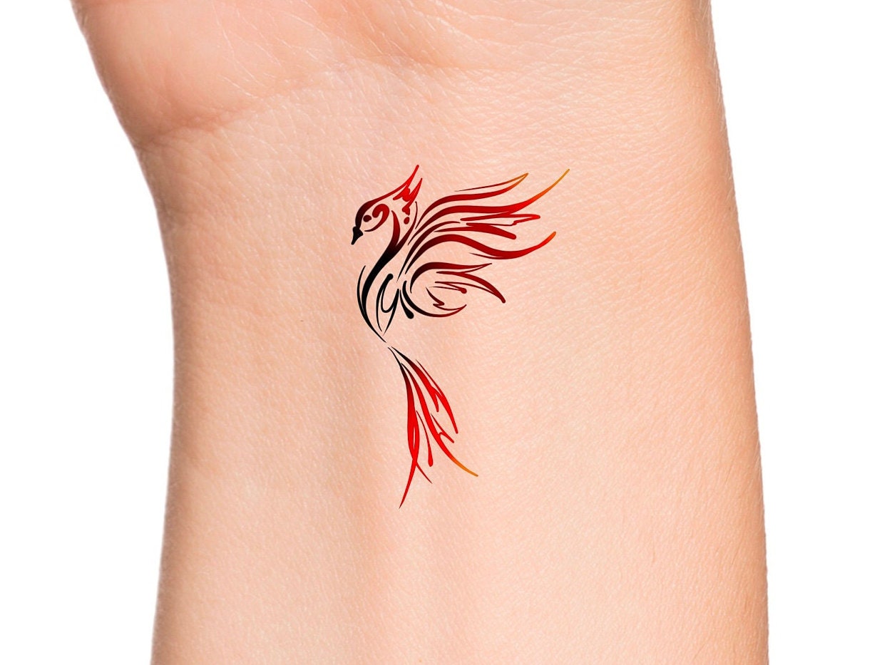 Phoenix Henna Stencil