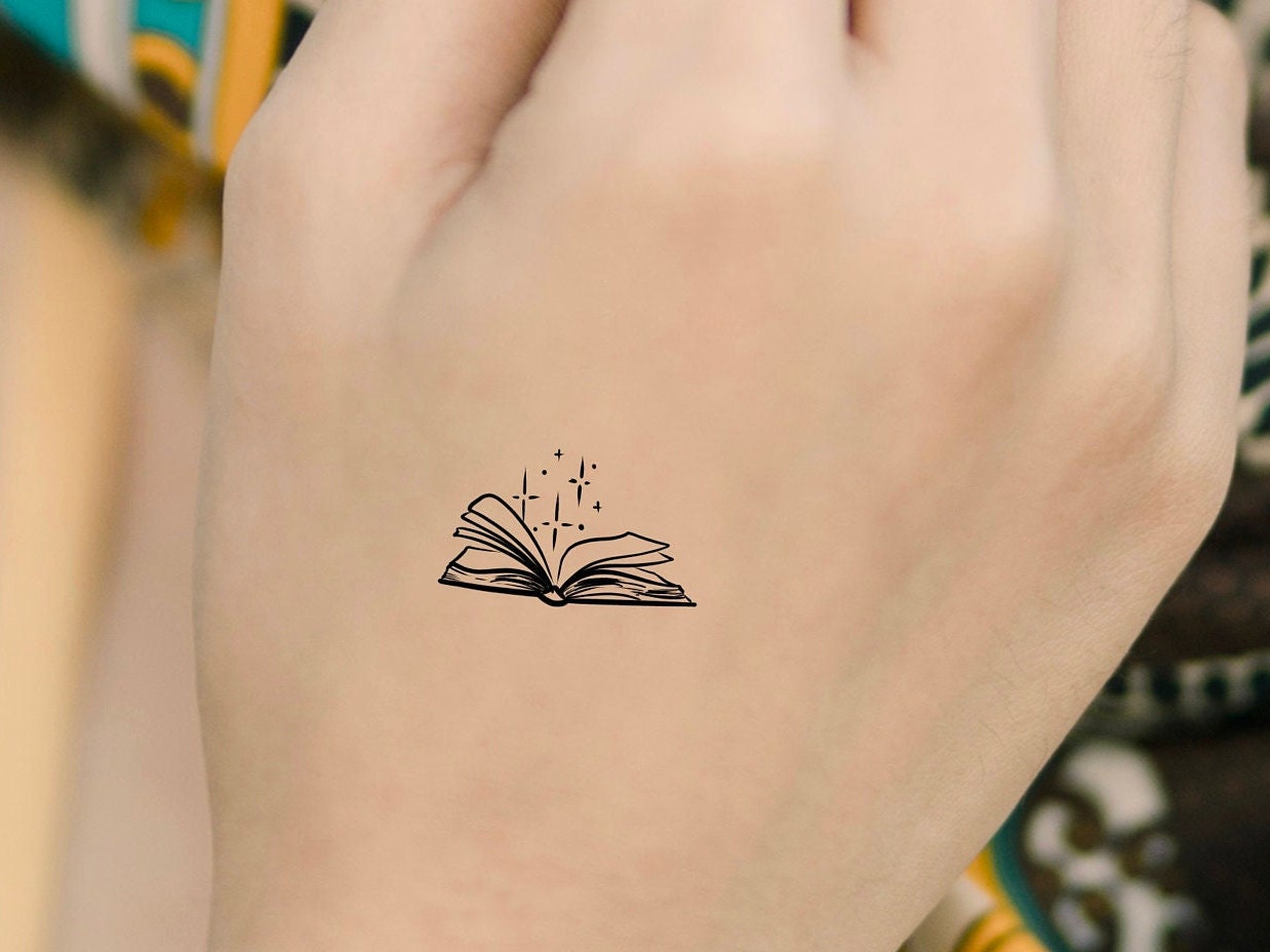 Book Stars Temporary Tattoo - Etsy Book Stars Temporary Tattoo - Etsy