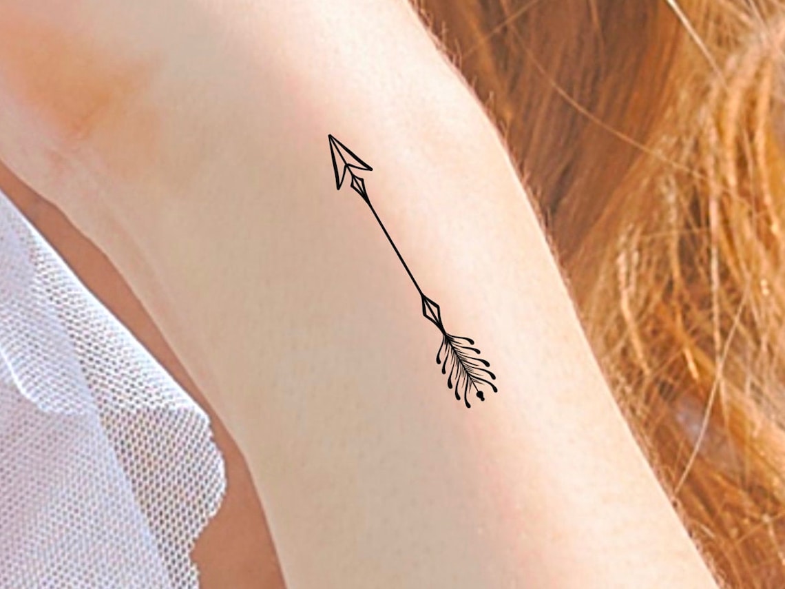  Small Arrow Temporary Tattoo - Etsy