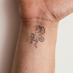 Octopus Temporary Tattoo