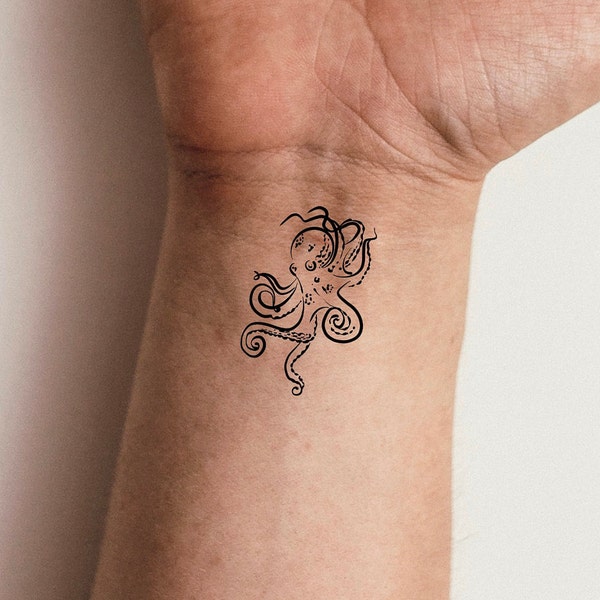 Octopus Temporary Tattoo