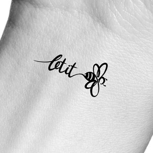 Let it Bee Temporary Tattoo