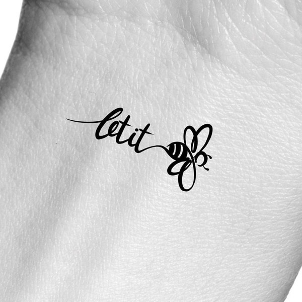 Let it Bee Temporary Tattoo