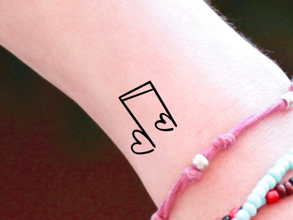 Amazon.com : Oottati Small Cute Temporary Tattoo Heartbeat Wrist (Set of 2)  : Beauty & Personal Care