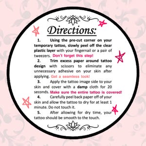 Custom Name Temporary Tattoo Bild 6