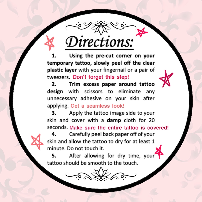 Custom Name Temporary Tattoo Bild 6