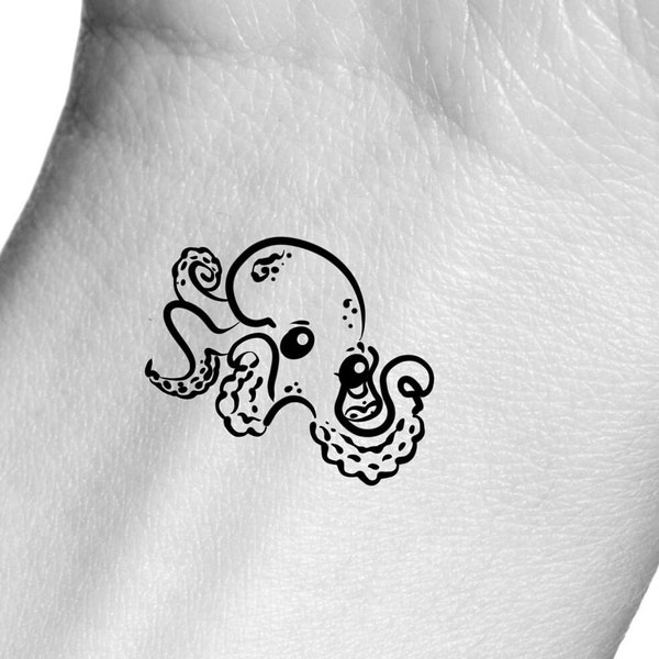 Octopus Temporary Tattoo