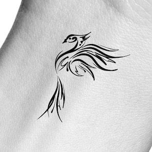 Phoenix Temporary Tattoo / bird tattoo