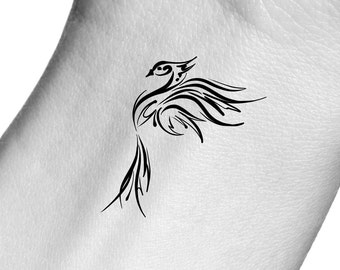 Phoenix Temporary Tattoo / bird tattoo
