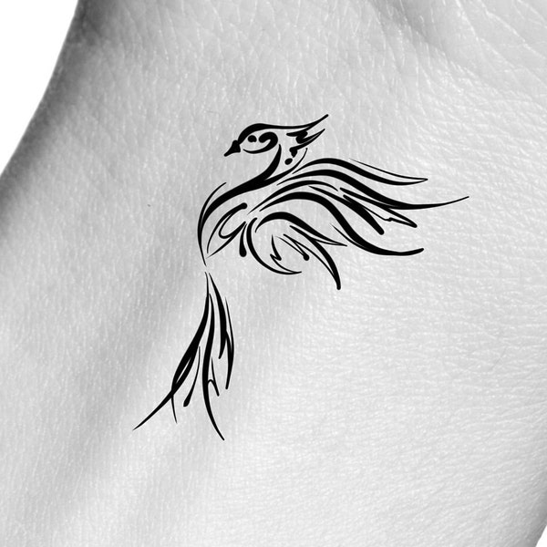 Phoenix Temporary Tattoo / bird tattoo