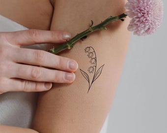 Lily Of The Valley Temporary Tattoo