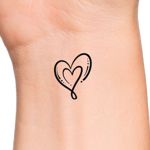 Hearts Temporary Tattoo