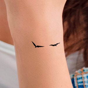 Minimalist tiny birds Temporary Tattoo