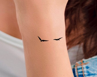 Minimalist tiny birds Temporary Tattoo