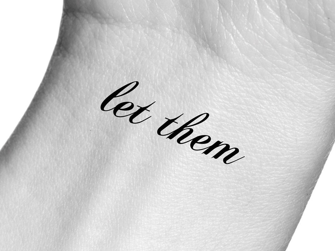 Let Them Temporary Tattoo - Etsy