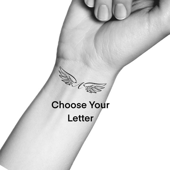 Custom Angel Wings Temporary Tattoo -  Canada