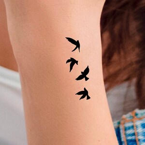 4 Little Birds Temporary Tattoo