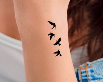 4 Little Birds Temporary Tattoo