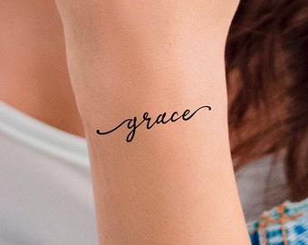 Grace Temporary Tattoo