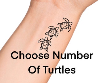 Sea Turtles Temporary Tattoo