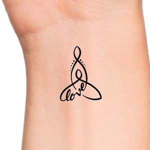 Mother Daughter Love Temporary Tattoo / Mother Daughter Celtic Symbol / Mother Child