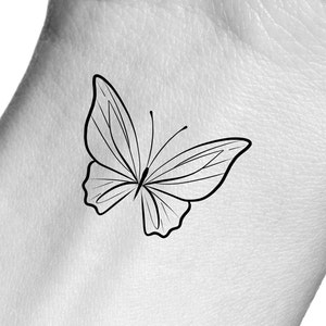 Butterfly Wrist Temporary Tattoo