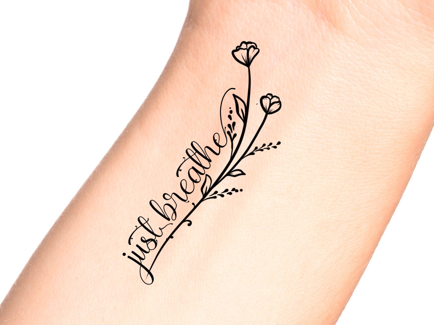 Buy Just Breathe Dandelion Temporary Tattoo Online in India  Etsy