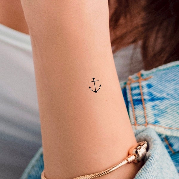 Minimalist Anchor Temporary Tattoo